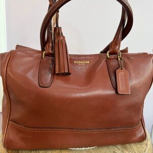 Coach Rich Brown Leather Satchel